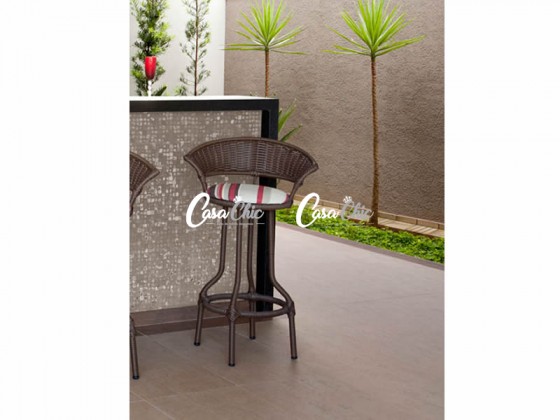 Banqueta Bravia Alta Giratoria